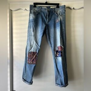 Anthropologie Patchwork Jeans
